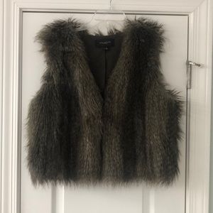 Faux fur vest